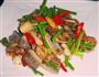 青椒炒蛇片的做法图解2