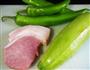 辣烧西葫芦肉片的做法图解1