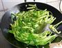 虾酱炒通菜的做法图解3