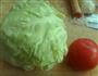 西红柿炒包菜的做法图解1