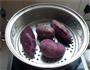 香甜豆沙紫薯球的做法图解2