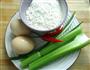 芹香烙蛋饼的做法图解1
