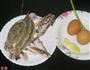 梭子蟹蒸鸡蛋的做法图解1