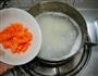 菊花胡萝卜粥的做法图解4