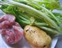 土豆芹菜炒肉丝的做法图解1