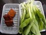 小油菜炒香干的做法图解1