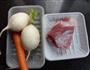 辣萝卜烧肉的做法图解1