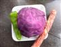 腊肠紫甘蓝的做法图解1