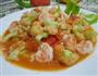番茄菜花炒虾球的做法图解13