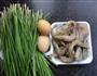 韭菜鸡蛋滑虾仁的做法图解1