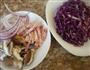 紫甘蓝炒面的做法图解2