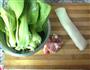 青菜汤年糕的做法图解2