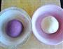 双色紫薯蝴蝶卷的做法图解2