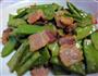 豌豆角炒腊肉的做法图解5