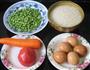 豌豆胡萝卜饭套餐的做法图解1