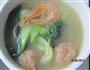 青菜虾干肉丸面的做法步骤13