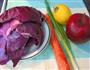 紫甘蓝拌苹果沙拉的做法图解1