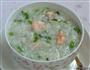翡翠虾仁粥的做法图解4