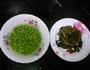 毛豆炒咸菜的做法图解1