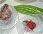 凉瓜酿肉酱的做法图解1