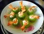 鲜虾鸡茸丝瓜盏的做法图解9