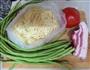 豆角蒸面的做法图解1