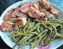 香焖豆角捆肉的做法图解1