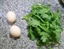 蒿菜炒鸡蛋的做法图解1