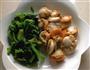 扇贝拌菠菜的做法图解1