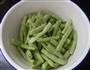 揽菜肉丝炒扁豆的做法图解2