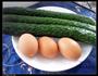 黄瓜鸡蛋的做法图解1