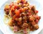 番茄肉酱香肠排排队意大利面的做法图解14