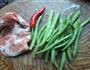 四季豆炒肉的做法图解1