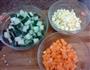 三色蔬菜丁的做法图解2