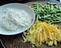蛋丝豆角面的做法图解1