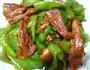 猪茎肉炒青椒的做法图解10