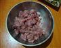 肉丁酸豆角的做法图解2