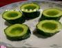 翠绿黄瓜盅的做法图解2