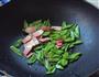 荷兰豆炒腊肉的做法图解6