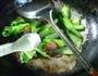 腊肉炒菜心的做法图解4