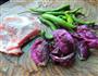 紫甘蓝炒肉的做法图解1