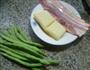 豆腐干培根炒梅豆的做法图解1