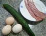 培根青瓜炒鸡蛋的做法图解1