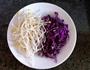 紫甘蓝炒米饭的做法图解1