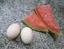 西瓜皮炒鸡蛋的做法图解1