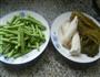 杏鲍菇雪菜炒带豆的做法图解1