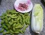 肉末毛豆炒娃娃菜的做法图解1
