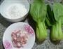五花肉青菜面疙瘩的做法图解1