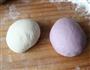 紫薯双色馒头的做法图解3