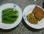 榨菜香干炒甜豆的做法图解1